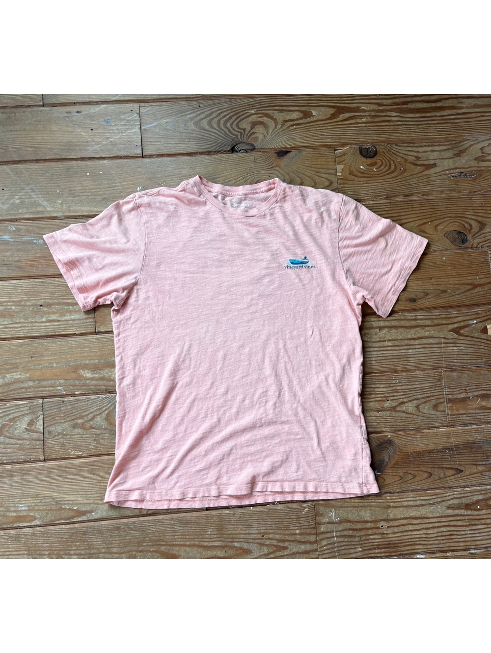 Vineyard Vines Pink T-Shirt Men’s Large Beach Palm Tree
